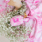 Frenchie Poo Bag Holder - Toile- Pink from Frenchie Bulldog