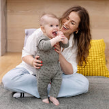 Baby-Led™ Toothbrush + Tongue Depressor in Pewter from ezpz