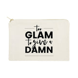 Too Glam to Give a Damn Cotton Canvas Cosmetic Bag from The Cotton & Canvas Co.