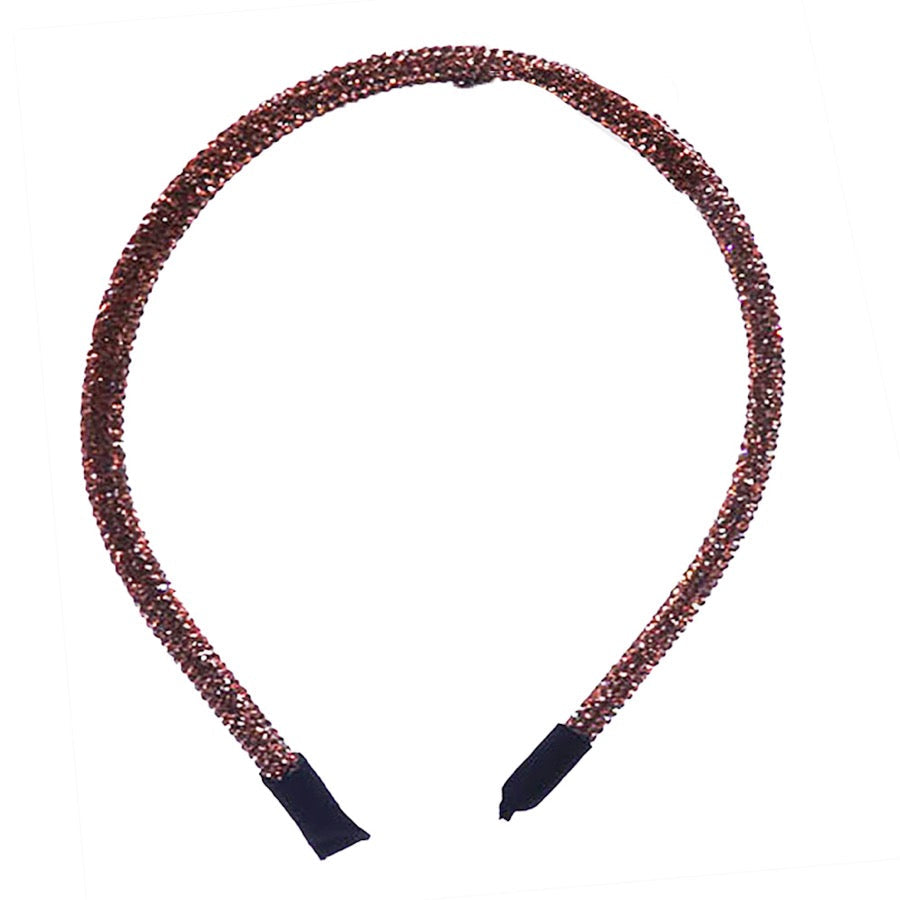 Bling Stone Accented Crystal Studded Shimmer Headband from Madeline Love