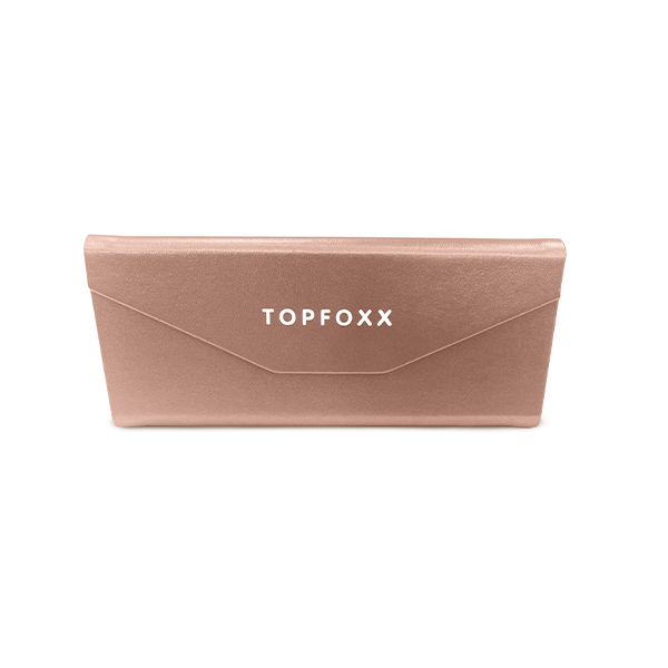 Foldable Sunglasses Case - Rose Gold from TopFoxx