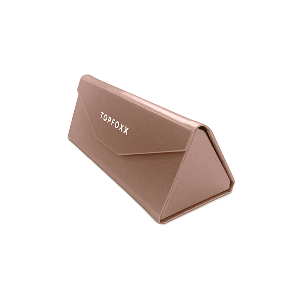 Foldable Sunglasses Case - Rose Gold from TopFoxx