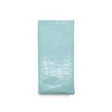 Faux Croco - Turquoise Soft Pouch from TopFoxx