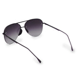 Smaller Megan 2 Faded Black - Tangle Free Aviator Sunglasses from TopFoxx