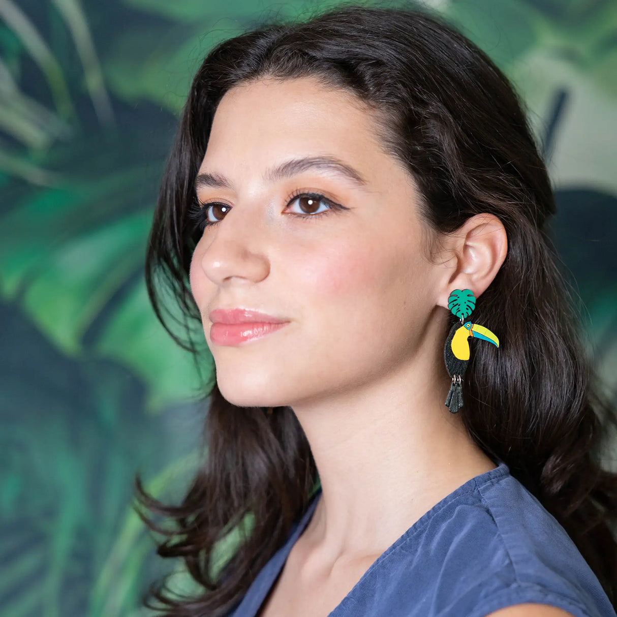 Toucan Stud Dangles from LE CHIC MIAMI