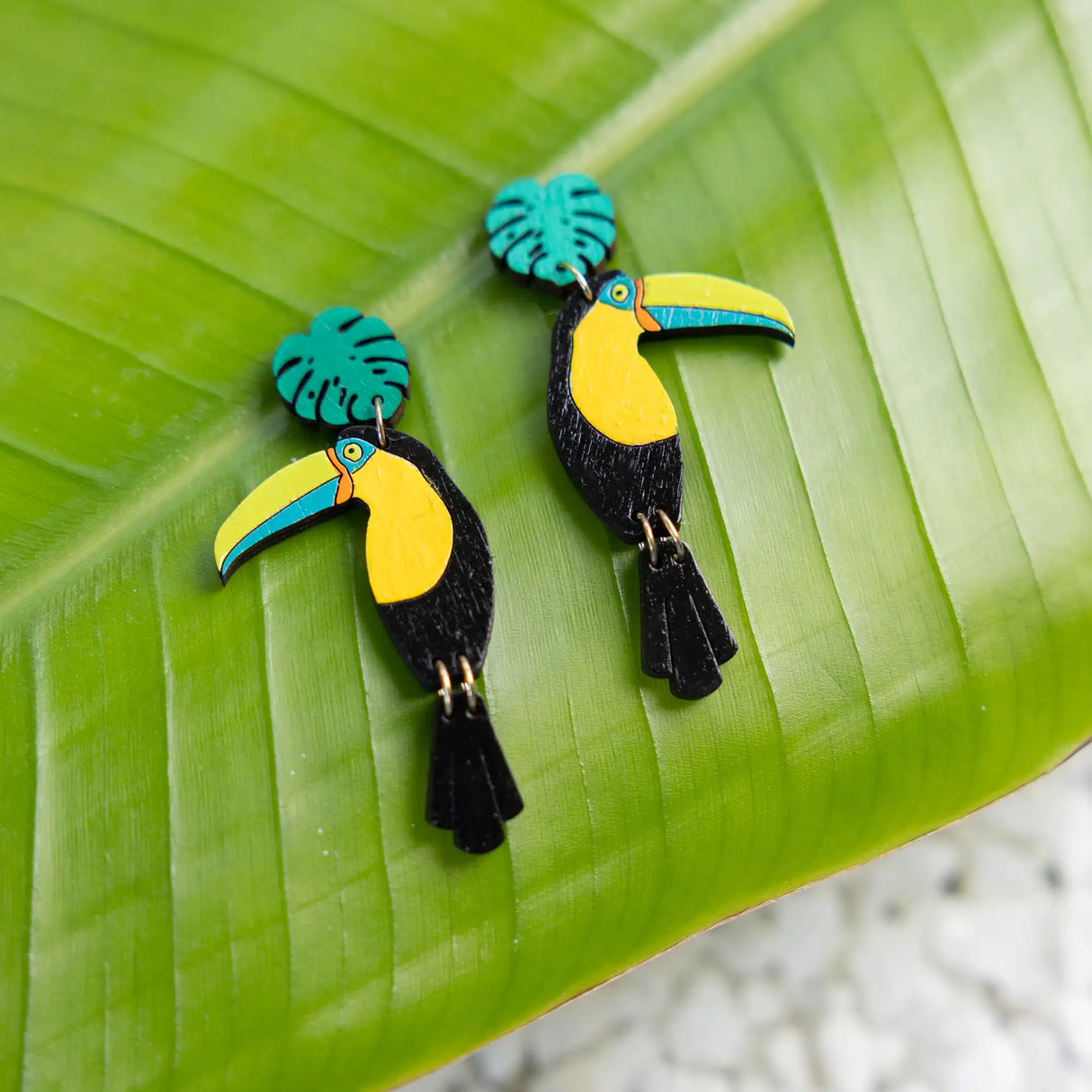 Toucan Stud Dangles from LE CHIC MIAMI