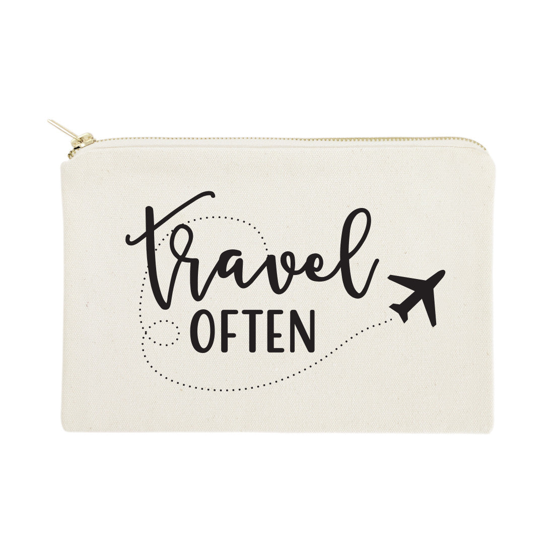 Travel Often Cotton Canvas Cosmetic Bag from The Cotton & Canvas Co.