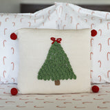 Christmas Tree 12" Pillow, Ecru from Melange Collection