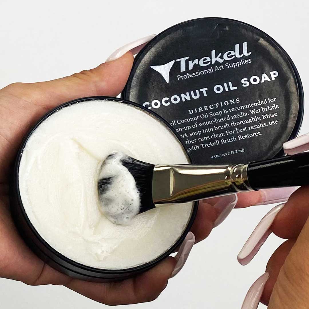 Trekell Coconut Oil Soap - Premium Cleaner for Water-Based Media - 3oz from Trekell Art Supplies