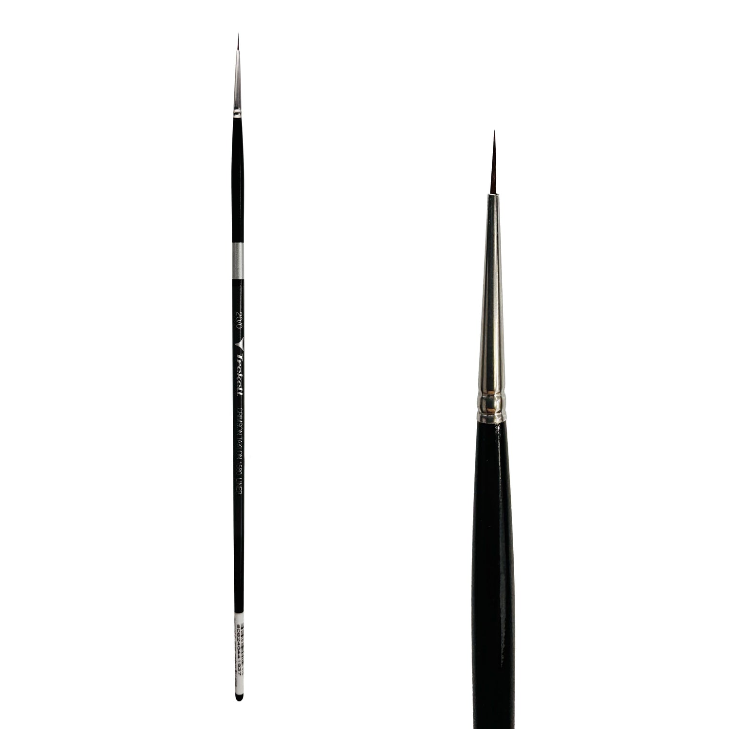 Trekell Crimson Taklon Long Handle Artist Brush - Size #20/0 Liner from Trekell Art Supplies