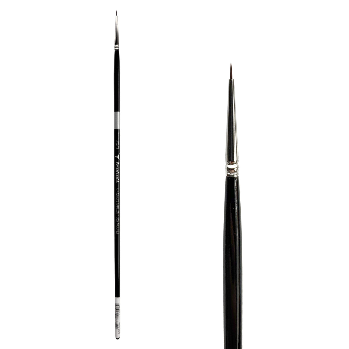 Trekell Crimson Taklon Long Handle Artist Brush - Size #20/0 Round from Trekell Art Supplies