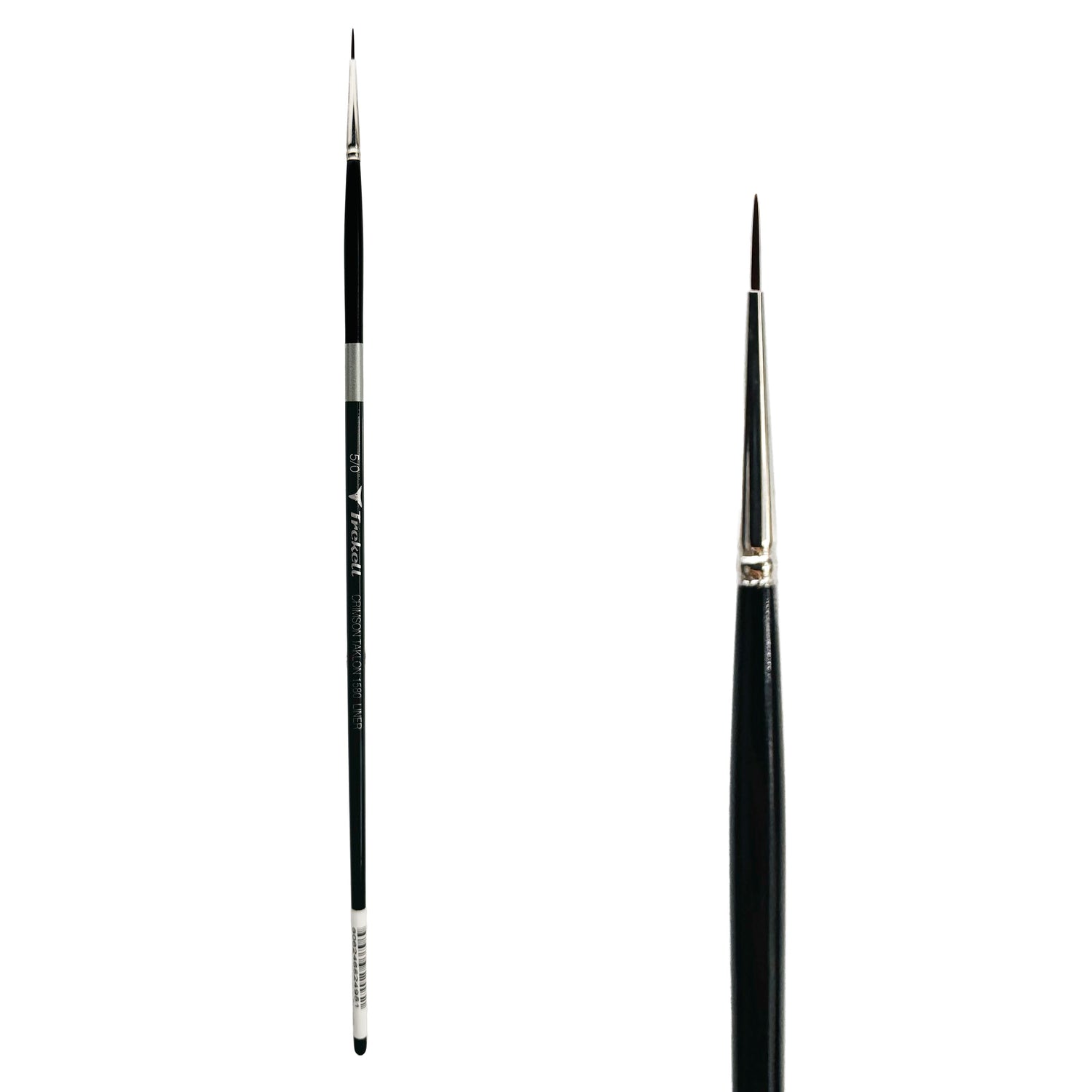 Trekell Crimson Taklon Long Handle Artist Brush - Size #5/0 Liner from Trekell Art Supplies