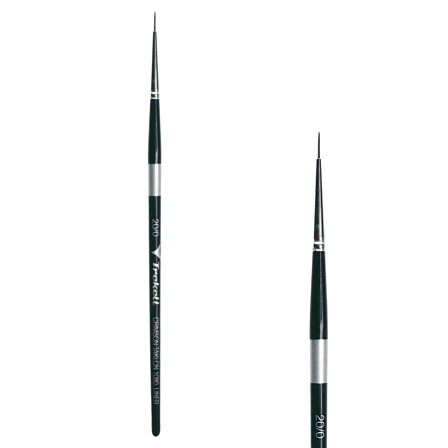 Trekell Crimson Taklon Short Handle Artist Brush - Size #20/0 Liner from Trekell Art Supplies