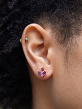 Tri Leaf Stud Earrings from Ash & Rose