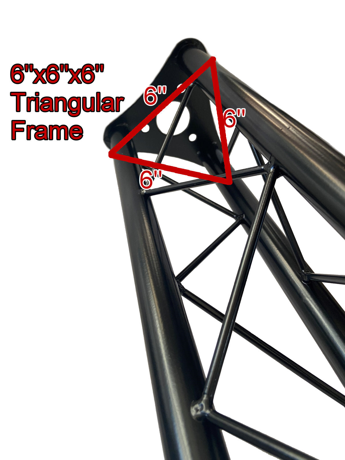 GRIFFIN - Crank Up Triangle Light Truss System - DJ Booth Trussing Stand Kit for Light Cans & Speakers - Pro Audio Lighting Stage Platform Package from GeekStands