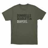 Military Green Triple D T-Shirt from DadBod Apparel