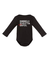 Mini-Me Triple D LONG Sleeve Onesie from DadBod Apparel