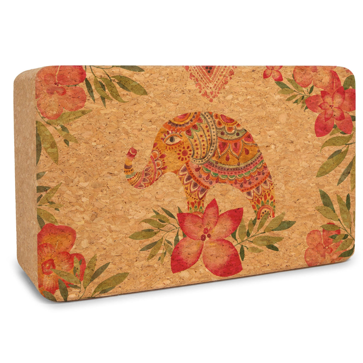 Tropical Vibes Cork Yoga Block from Yoloha Yoga