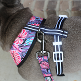 Frenchie Duo Reversible Harness - Tropical Palms from Frenchie Bulldog