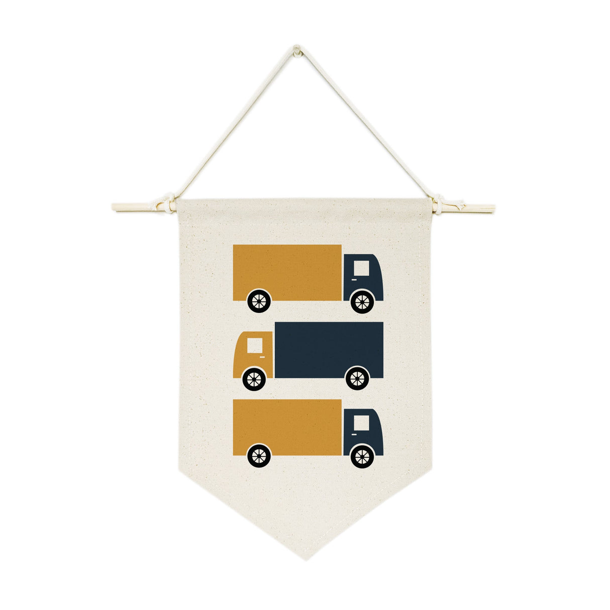 Cars and Trucks Hanging Wall Banner from The Cotton & Canvas Co.