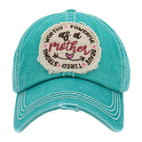 As A Mother Message Vintage Baseball Cap from Madeline Love