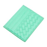 Faux Leather Basket Weave Card Holder Wallet  from Madeline Love