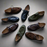 Men's Olive Suede Tuscan Derby Boot From Del Toro Shoes