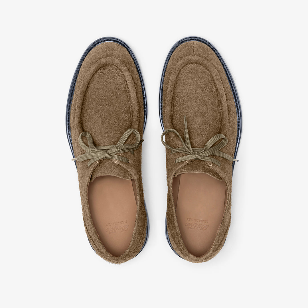 Men's Antelope Textured Suede Tuscan Derby Boot From Del Toro Shoes