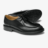 Men's Black Smooth Calf Leather Tuscan Derby Boot From Del Toro Shoes