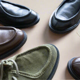 Men's Olive Suede Tuscan Derby Boot From Del Toro Shoes