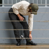 Men's Black Pebbled Leather Tuscan Derby Boot From Del Toro Shoes