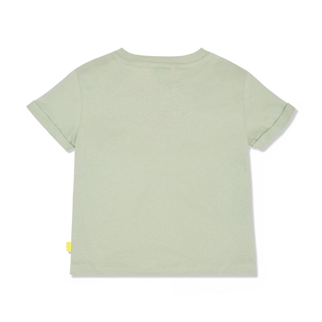 MC Light Sage Kid T-Shirt - Light Sage/neon from Manymoons
