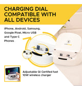 Lumicharge UD- iPhone 16, 15, 14, 13, 12, X and Android Charger - Adjustable Fast Wireless Charger
