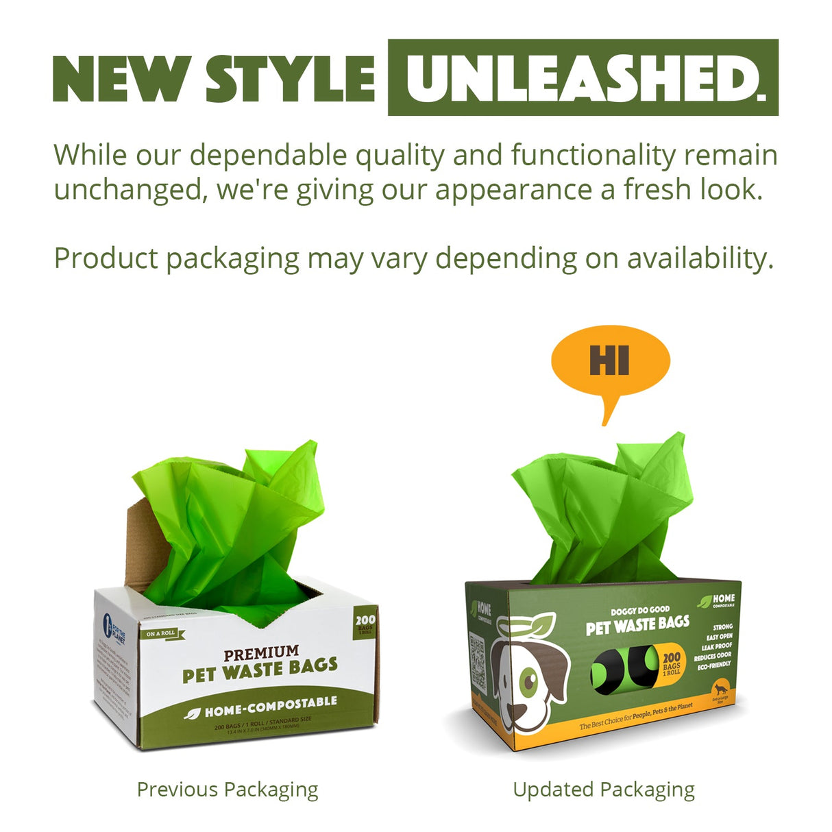 Compostable Pet Waste Bags - 200 Bags from Doggy Do Good®