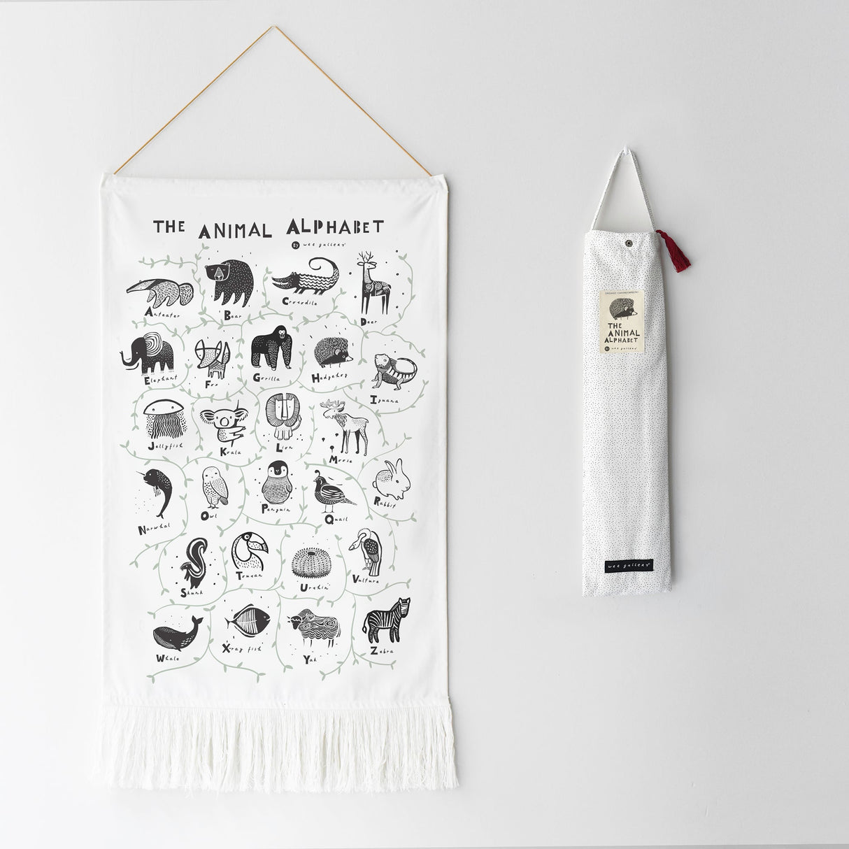 Animal Alphabet Printed Tapestry From Wee Gallery
