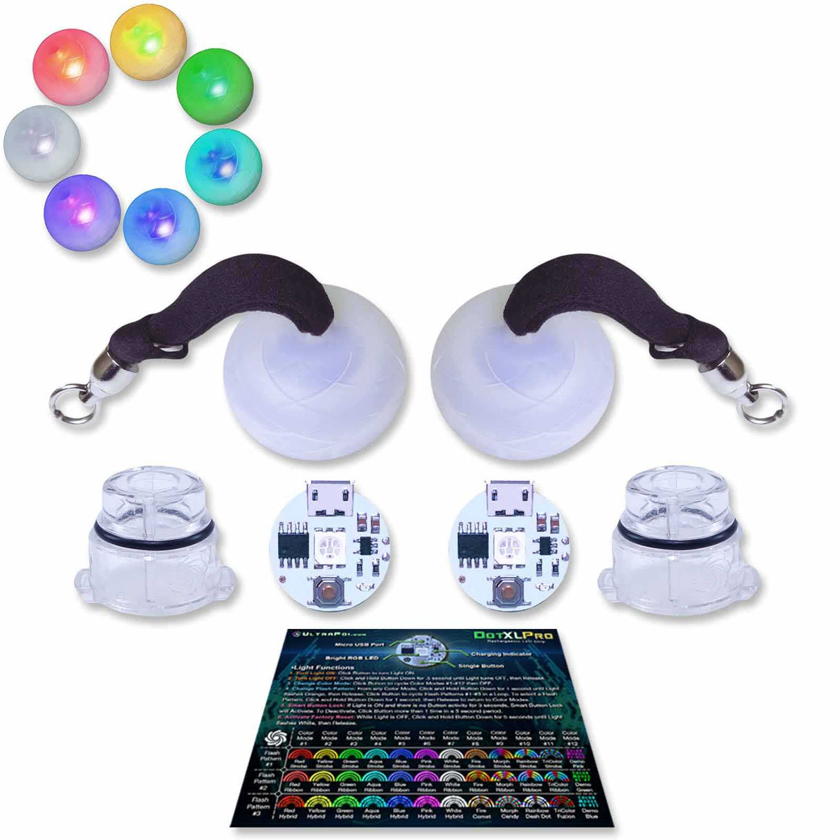 UltraKnob Pro LED Swivel Handles (Pair) from Ultrapoi