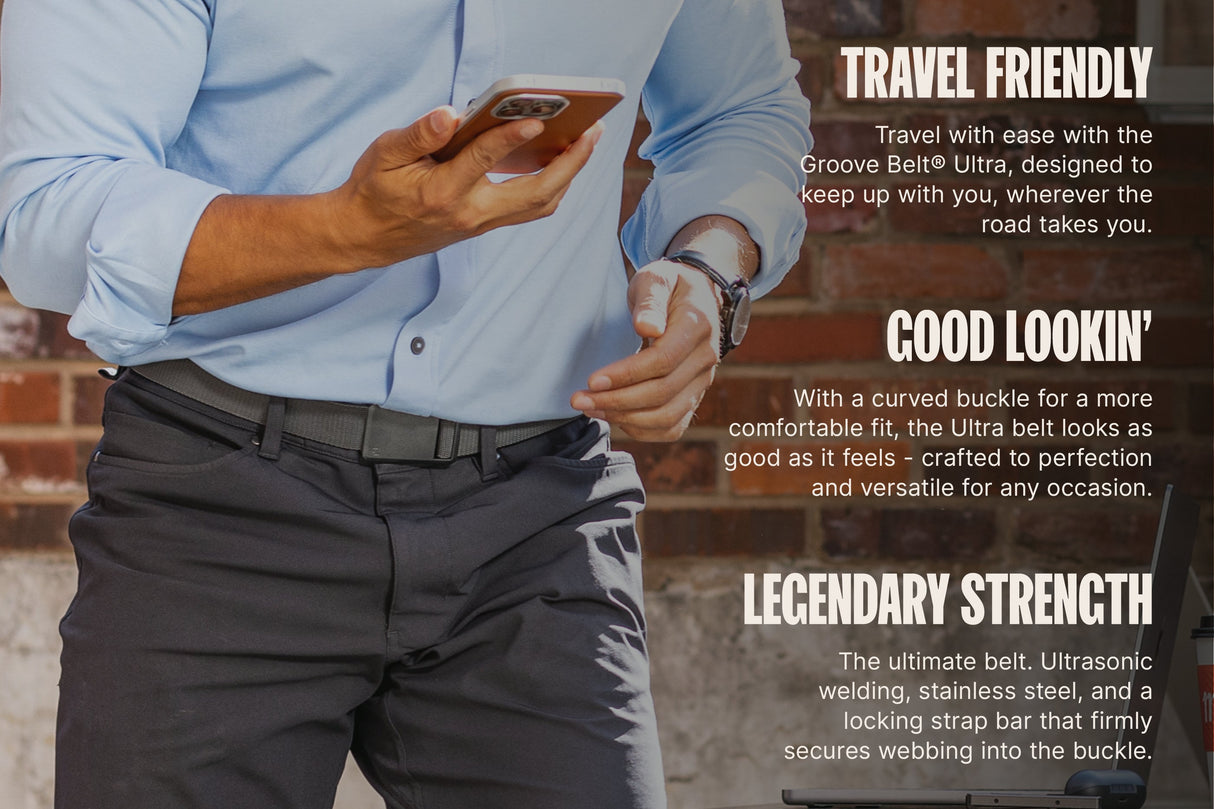 Groove Belt Ultra - Black/Black from Groove Life