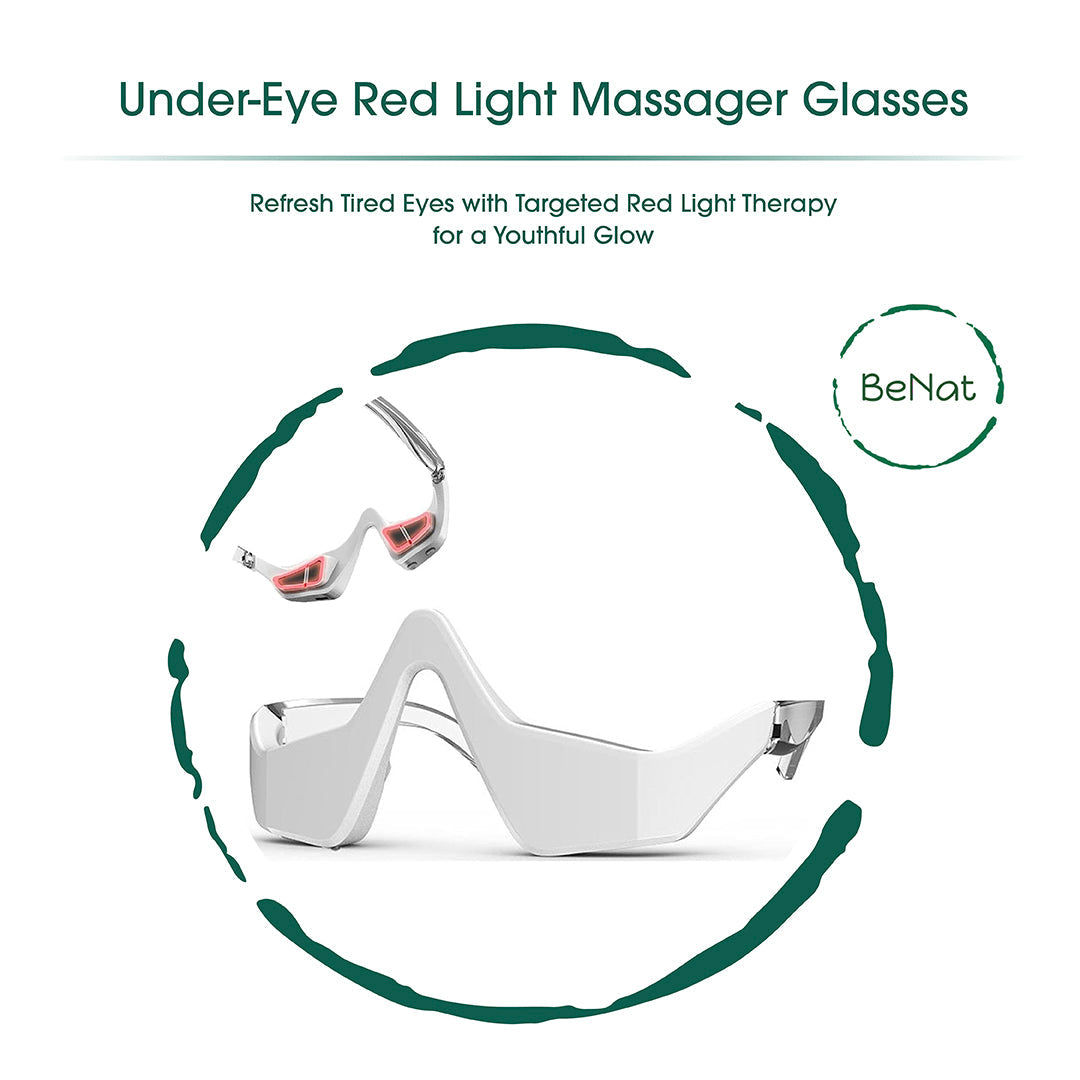 Under-Eye Red Light Therapy Skin Rejuvenation and Relaxation Massager from BeNat