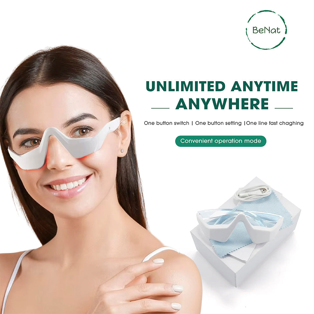 Under-Eye Red Light Therapy Skin Rejuvenation and Relaxation Massager from BeNat