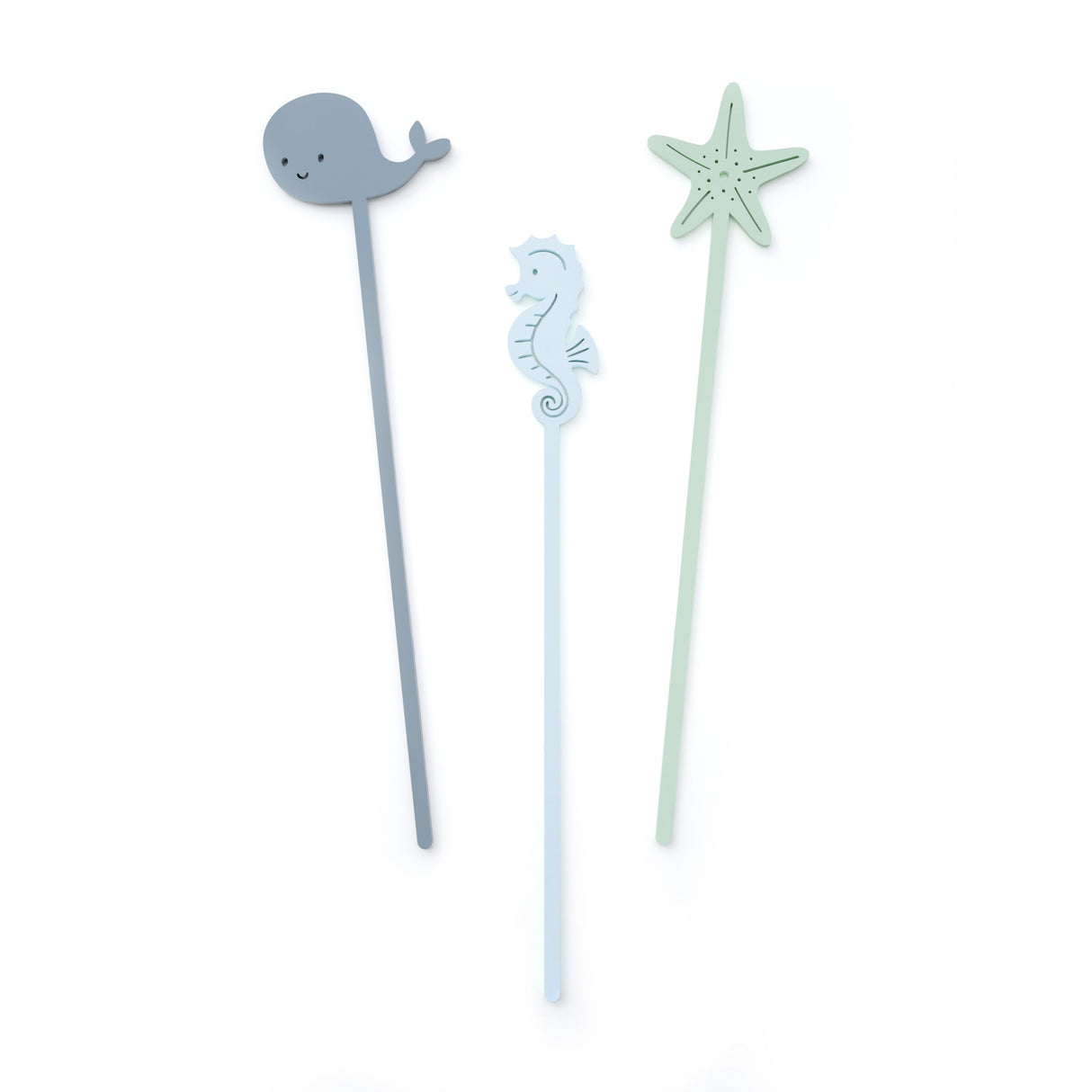 Under the Sea Acrylic Drink Stirrers, Set of 12 from The Cotton & Canvas Co.