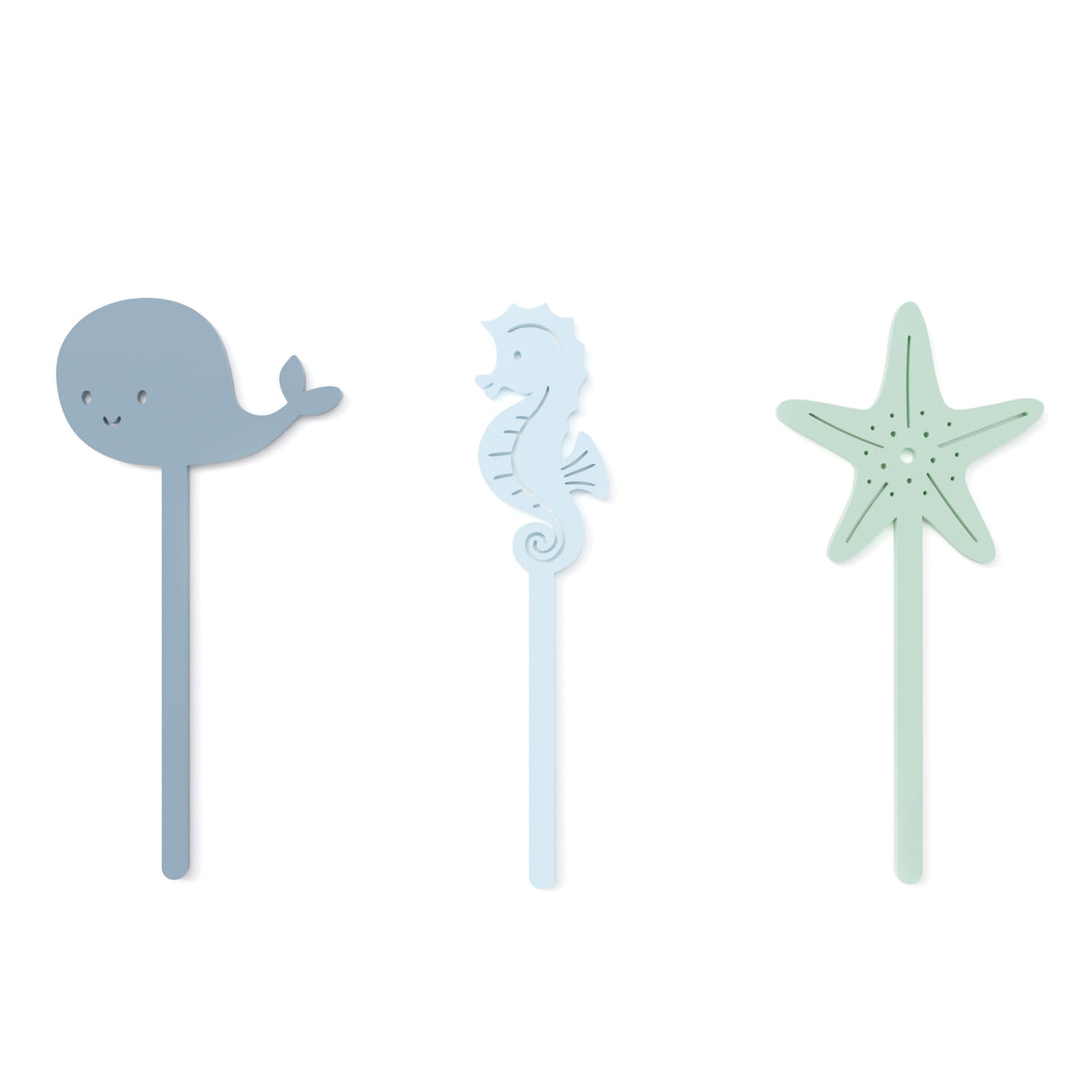 Under the Sea Acrylic Cupcake Toppers, Set of 12 from The Cotton & Canvas Co.