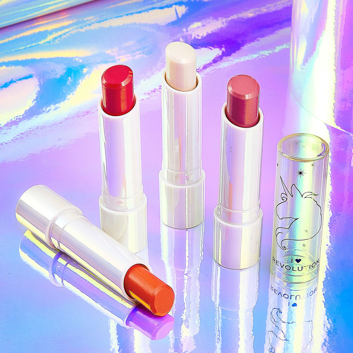 REVOLUTION Unicorn Heart Glow Lip Balm from VIAI BEAUTY