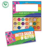 United Shades of Glitter Pressed Glitter Palette Display Set, 12pcs from Rude Cosmetics