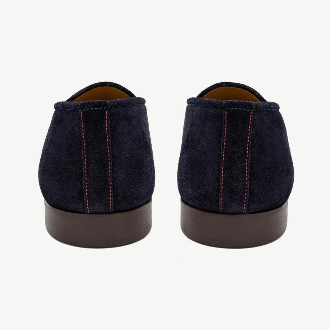 Men's Navy Suede Milano Loafer From Del Toro Shoes
