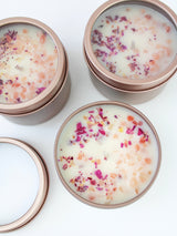 Unlabeled 4 oz Botanical Soy Wax Candles - Party Favors from Ash & Rose