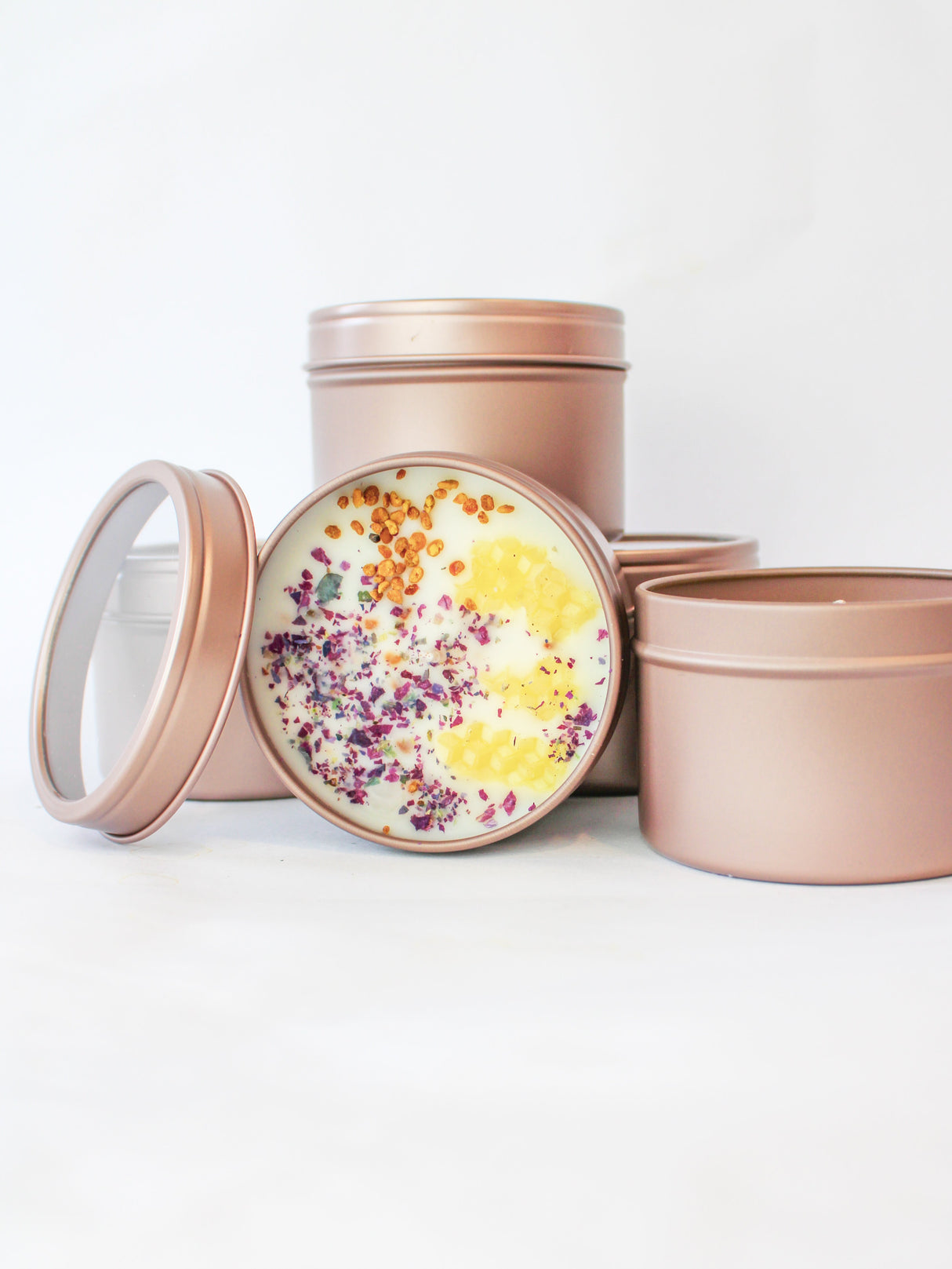 Unlabeled 4 oz Botanical Soy Wax Candles - Party Favors from Ash & Rose