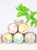 Unlabeled 4 oz Botanical Soy Wax Candles - Party Favors from Ash & Rose