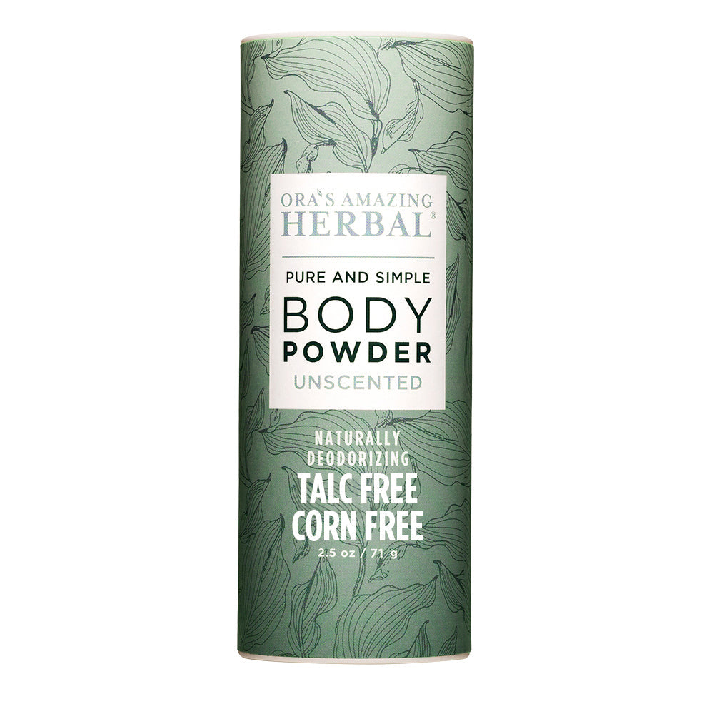 Talc Free Body Powder, Unscented from Ora's Amazing Herbal