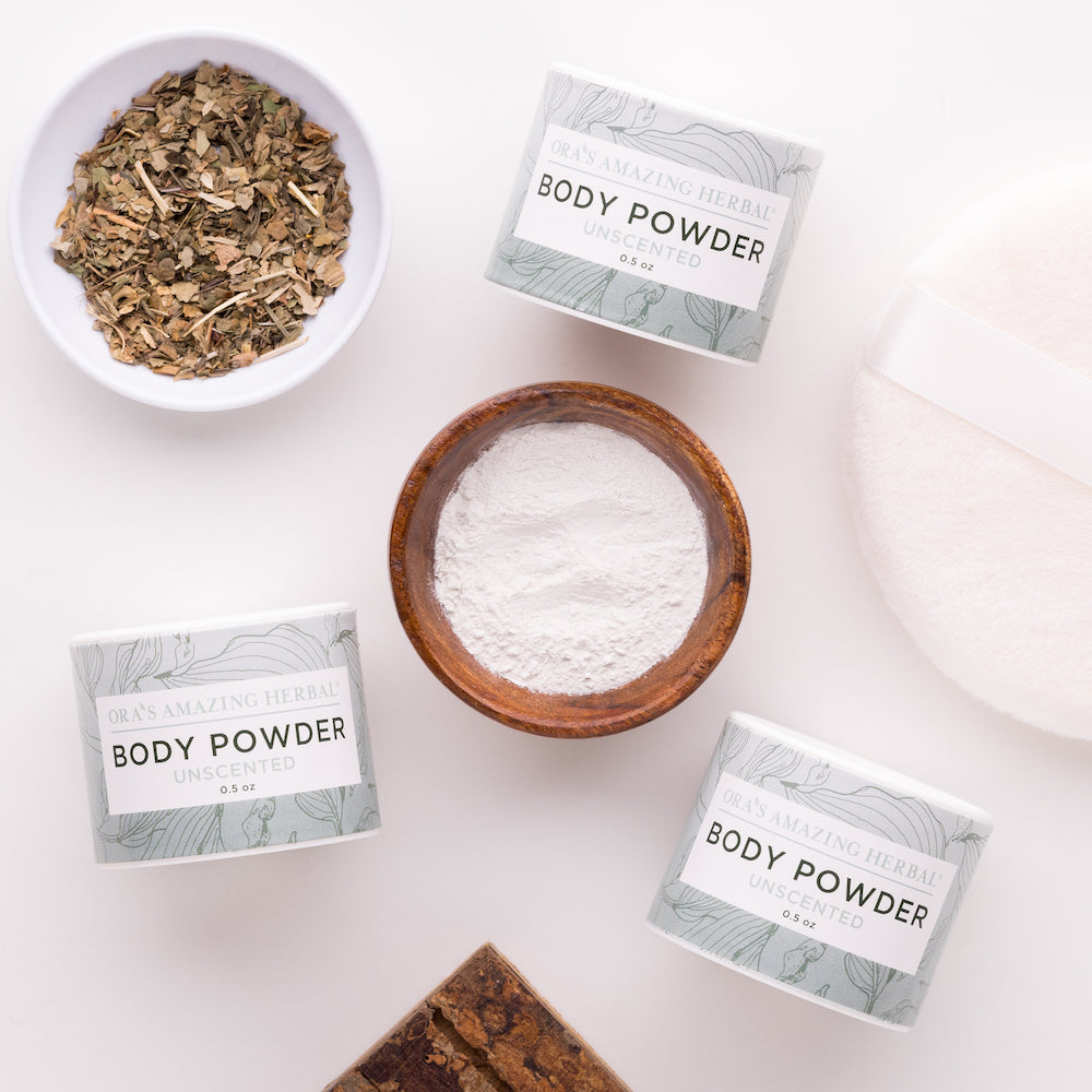 Talc Free Body Powder, Unscented from Ora's Amazing Herbal
