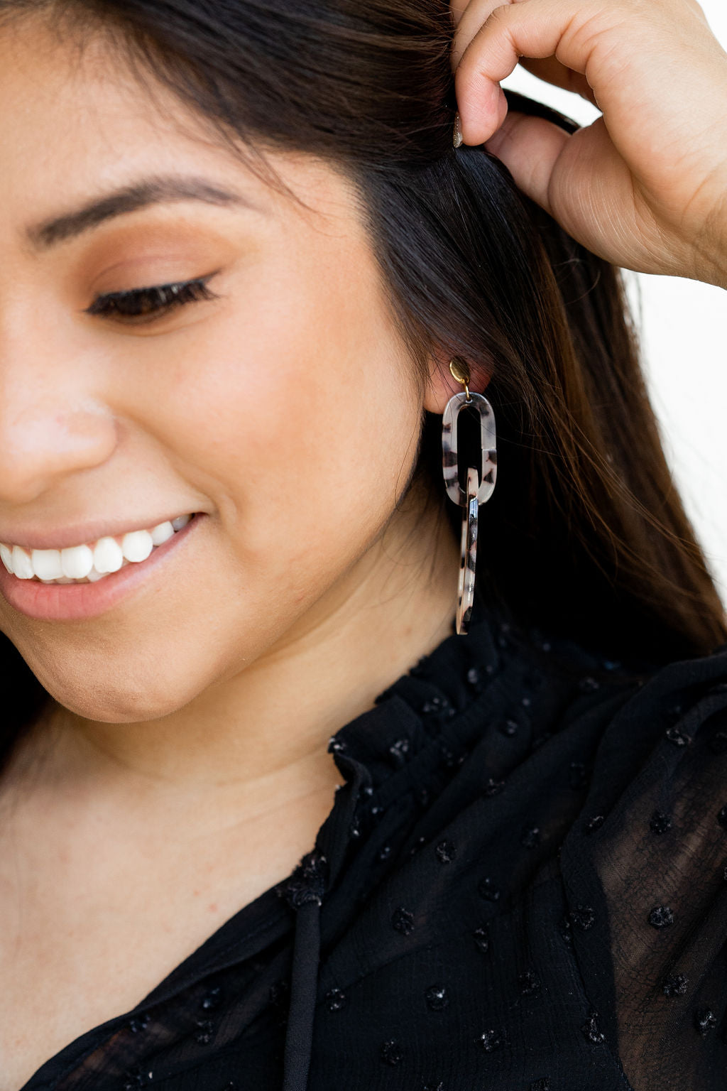 Chrissy Earrings - Blonde Tortoise from Spiffy & Splendid